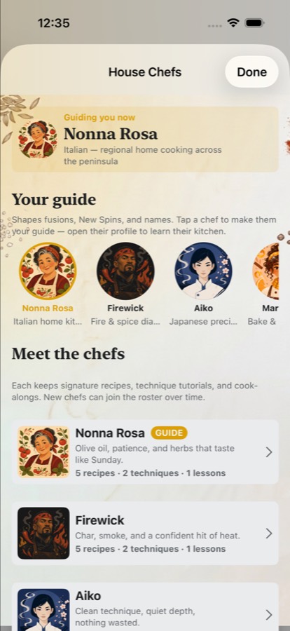 House Chefs