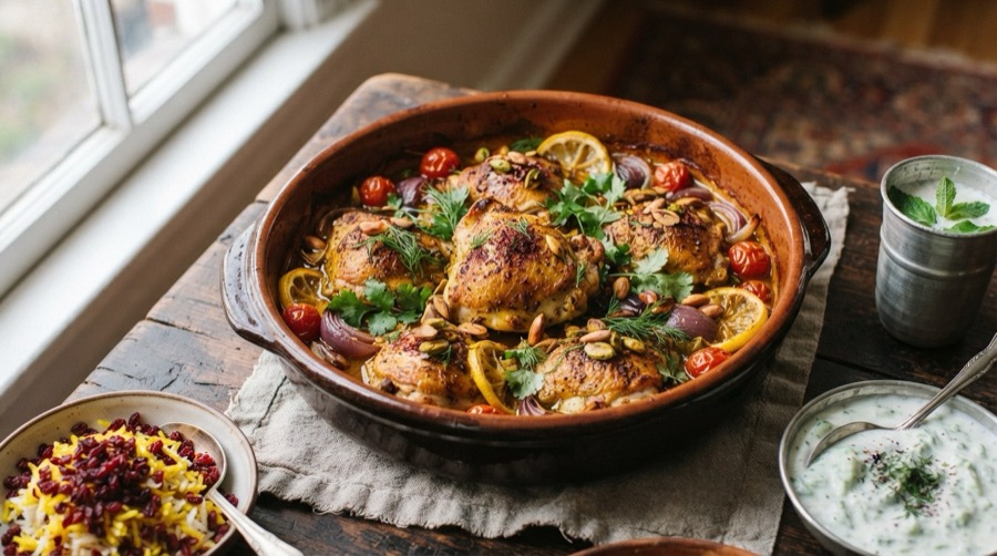 Advieh roast chicken